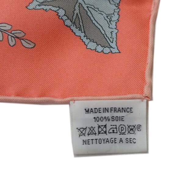 HERMES Pink Silk Scarf - Picture 4 of 8